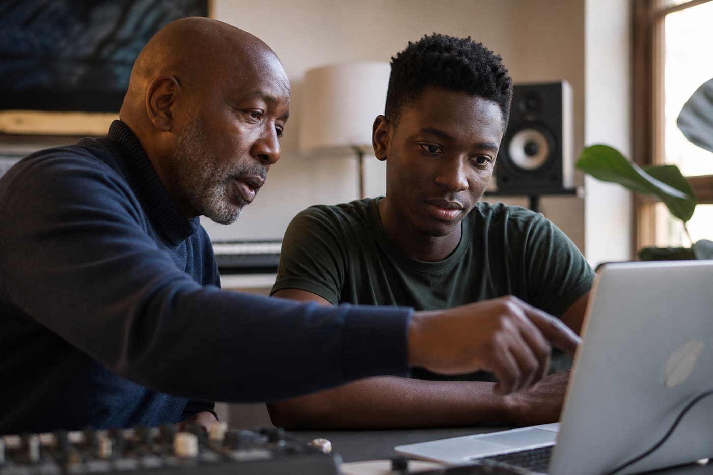 Mentor and student in a one-on-one guidance session